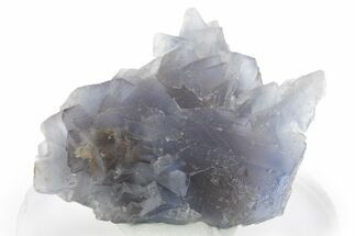 Blue and Purple Cubic Fluorite Crystal Cluster - Afghanistan #354684