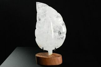 Polished Quartz Leaf with Stand - Madagascar #355266