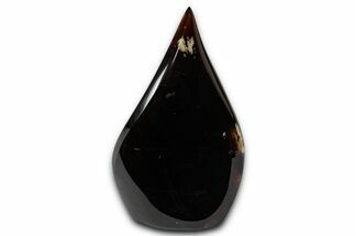 Polished Indonesian Blue Amber Flame #355796