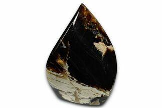 Polished Indonesian Blue Amber Flame #355800