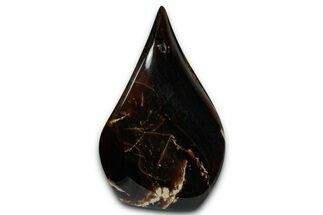 Polished Indonesian Blue Amber Flame #355809