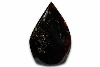 Polished Indonesian Blue Amber Flame #355812