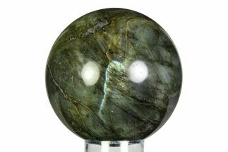 Flashy, Polished Labradorite Sphere - Great Color Play #355438