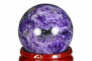 Polished Purple Charoite Sphere - Siberia #355780