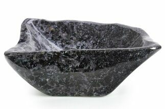 Polished Indigo Gabbro Bowl - Madagascar #355308