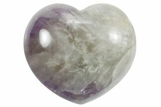 Polished Chevron Amethyst Heart - Madagascar #355663