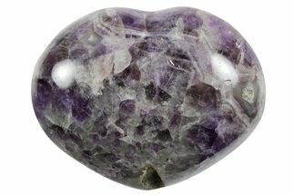 Polished Chevron Amethyst Heart - Madagascar #355668