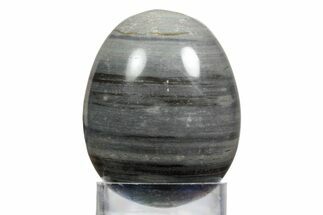 Polished Banded Shale Egg - New Mexico #356255