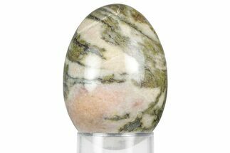 Polished Pink Harquahala Marble Egg - Arizona #356395