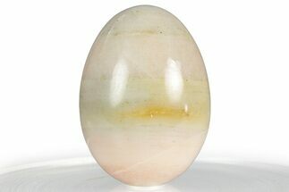 Polished Pink Harquahala Marble Egg - Arizona #356440