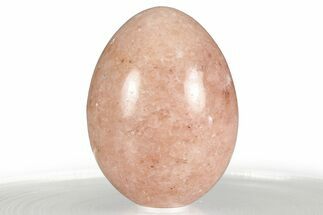 Polished Pink Calcite Egg - Utah #356445
