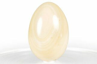 Polished Cream Rhyolite Egg - Philippines #356467