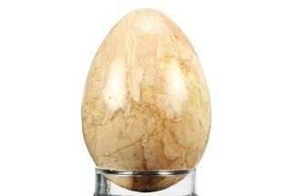 Polished Pink Opal Egg - Philippines #356400