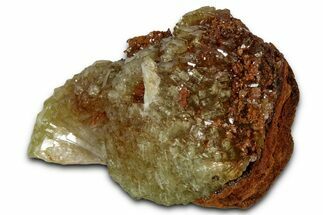 Fluorescent, Gemmy Adamite Crystals on Matrix - Mexico #356625