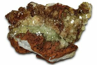 Fluorescent, Gemmy Adamite Crystals on Matrix - Mexico #356630