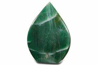 Polished Jade (Nephrite) Flame - Afghanistan #355879