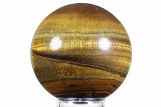Polished Tiger's Eye Sphere - Top Quality #352487