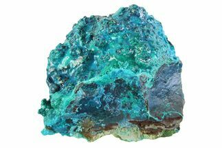 Vibrant Teal Chrysocolla Formation - Peru #358681