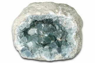 Sparkling Celestine (Celestite) Geode - Madagascar #358933