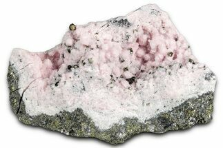 Light Pink Rhodochrosite on Sphalerite - Peru #358878