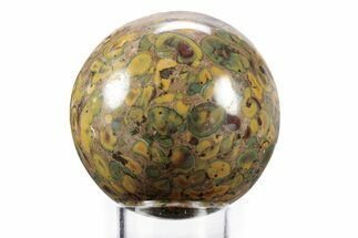 Polished Fruit Jasper Sphere - India #359732