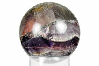 Polished Chevron Amethyst Sphere - India #359814