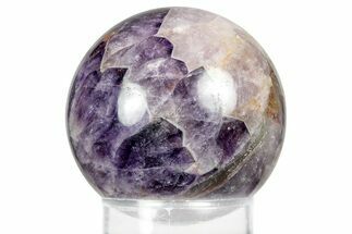 Polished Chevron Amethyst Sphere - India #359819
