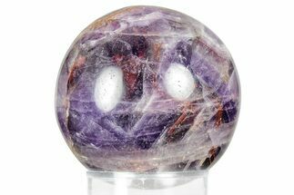 Polished Chevron Amethyst Sphere - India #359826