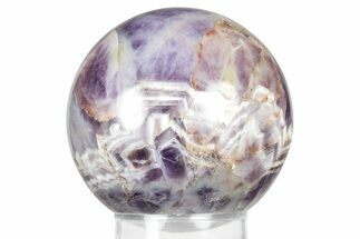 Polished Chevron Amethyst Sphere - India #359830