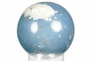Polished Angelite (Blue Anhydrite) Sphere - India #359836