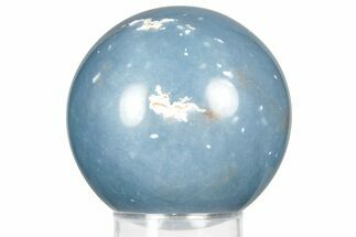 Polished Angelite (Blue Anhydrite) Sphere - India #359837