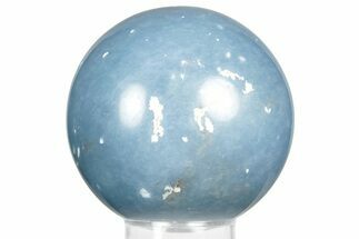 Polished Angelite (Blue Anhydrite) Sphere #359843