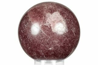 Polished Strawberry Quartz Sphere - Brazil #359868