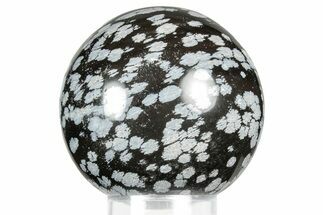 Polished Snowflake Obsidian Sphere - Utah #359931