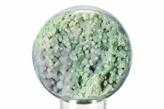 Polished Purple Botryoidal Grape Agate Sphere - Indonesia #360091