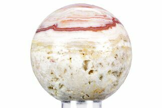 Polished Banded Java Lace Agate Sphere - Indonesia #360364