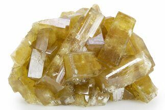 Tabular Golden Barite Cluster - Xiefang Mine, China #360512