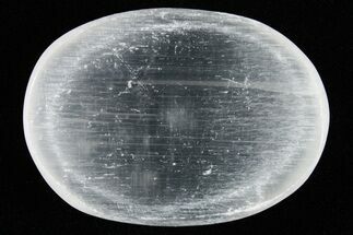 Polished Selenite (Satin Spar) Worry Stones #360636