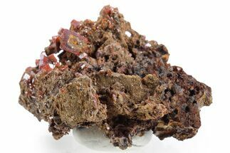 Fiery, Red-Brown Wulfenite Cluster - Kuruktag Mountains, China #360997
