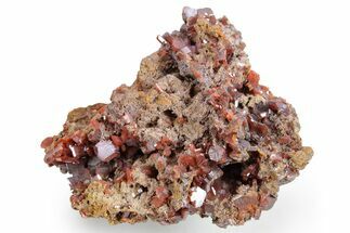 Fiery, Red-Brown Wulfenite Cluster - Kuruktag Mountains, China #361011