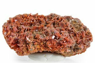 Fiery, Red-Orange Wulfenite Cluster - Kuruktag Mountains, China #361059