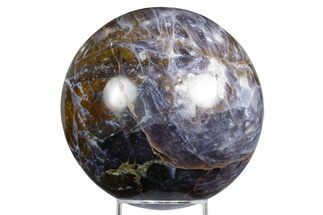 Polished Brecciated Agate Sphere - Madagascar #361337