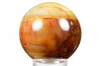 Colorful Carnelian Agate Sphere - Madagascar #361416