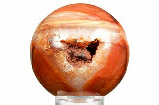 Colorful Carnelian Agate Sphere - Madagascar #361428