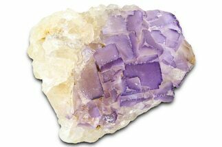 Purple Cubic Fluorite Crystal Cluster - Pakistan #361457
