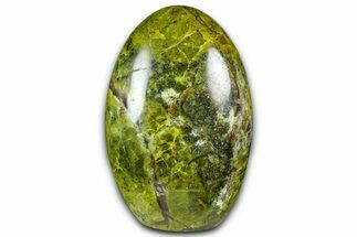Polished Free-Standing Green Pistachio Opal - Madagascar #361537