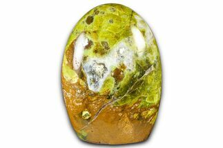 Polished Free-Standing Green Pistachio Opal - Madagascar #361538