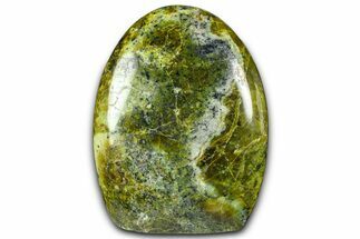 Polished Free-Standing Green Pistachio Opal - Madagascar #361542
