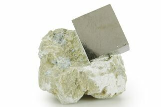 Natural Pyrite Cube In Rock - Navajun, Spain #361830