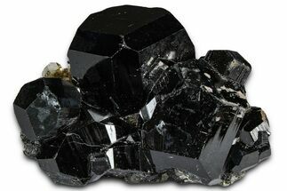 Lustrous Black Tourmaline (Schorl) Crystal Cluster - Namibia #361708